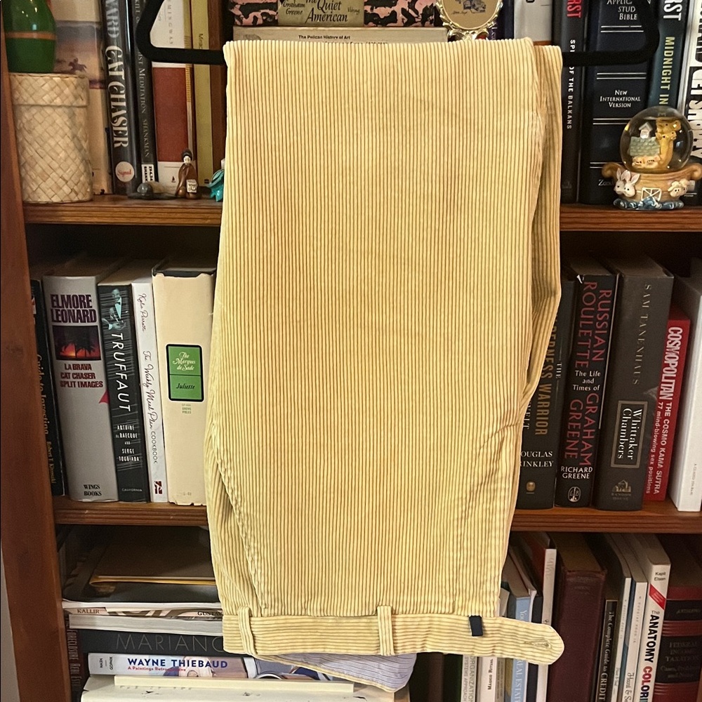 Incotex Light Yellow Corduroy Pants - Slim Straight